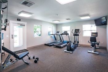 Fitness center with modern equipment